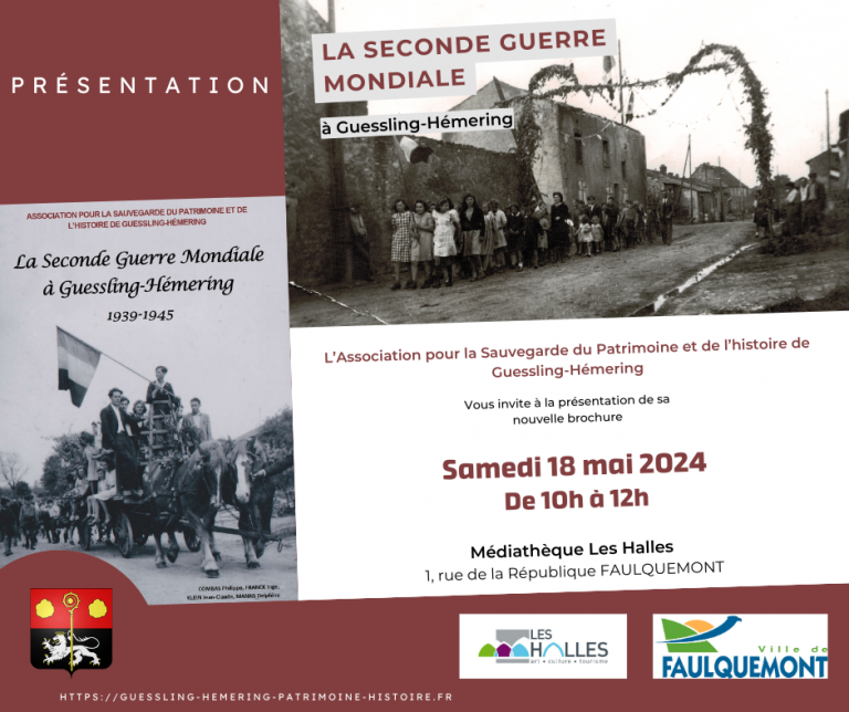 Les Halles – présentation de la brochure « La Seconde Guerre Mondiale »