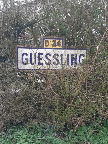 Panneau Michelin de Guessling-Hémering